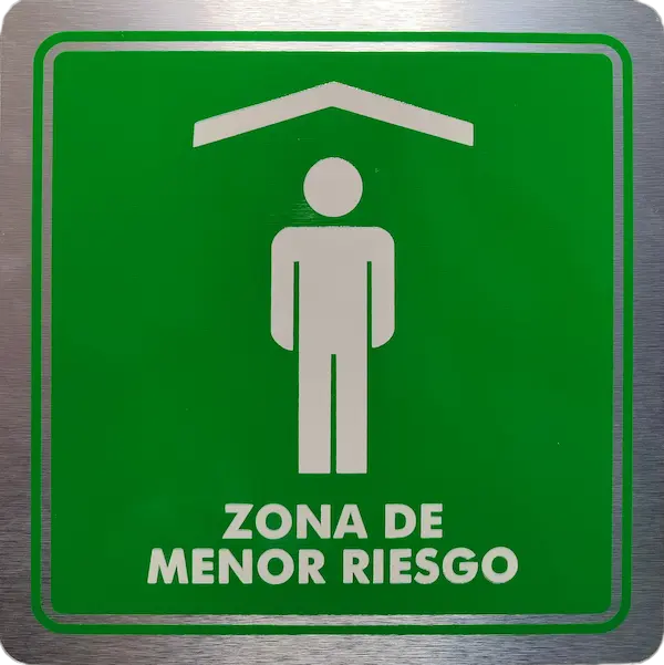 zona de menor riesgo