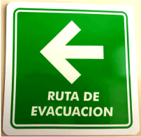 ruta de evacuación